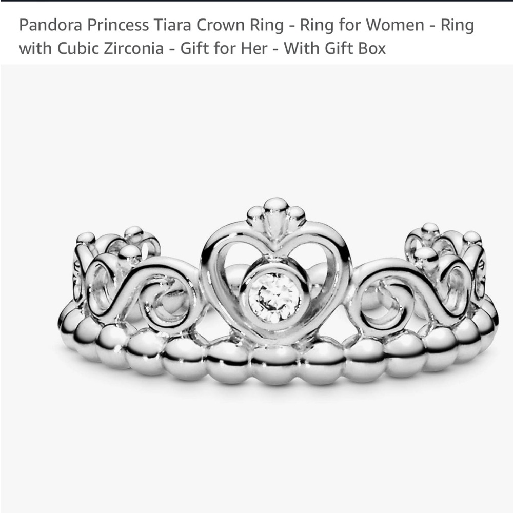 Pandora Princess Tiara Crown Ring